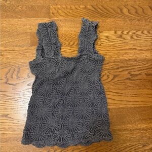 FP Movement by Free People Textured Black Tank Top